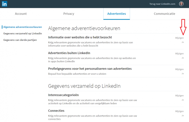 blog instellingen