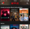 Netflix interface met aanbevelingen
