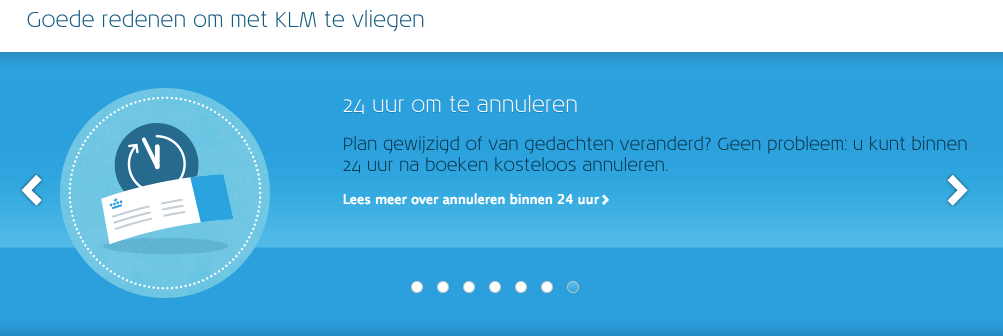 Kleurenmarketing KLM blauw
