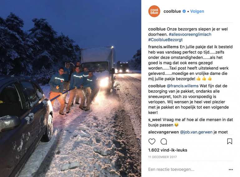 CoolBlue Medewerkers social media