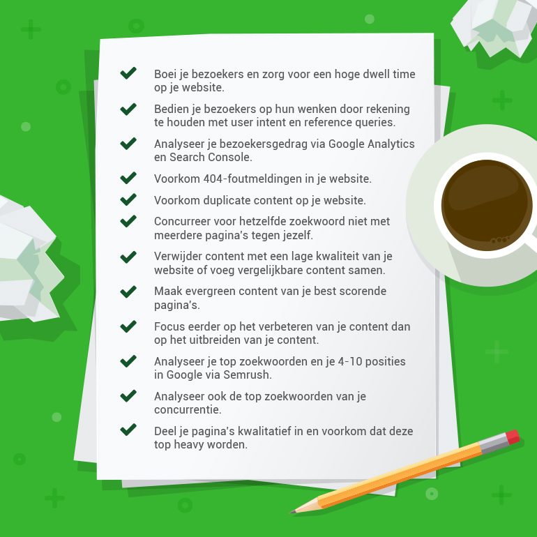checklist kwaliteit seo
