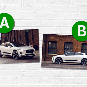 Welke LinkedIn-advertentie van Jaguar krijgt meer aandacht?