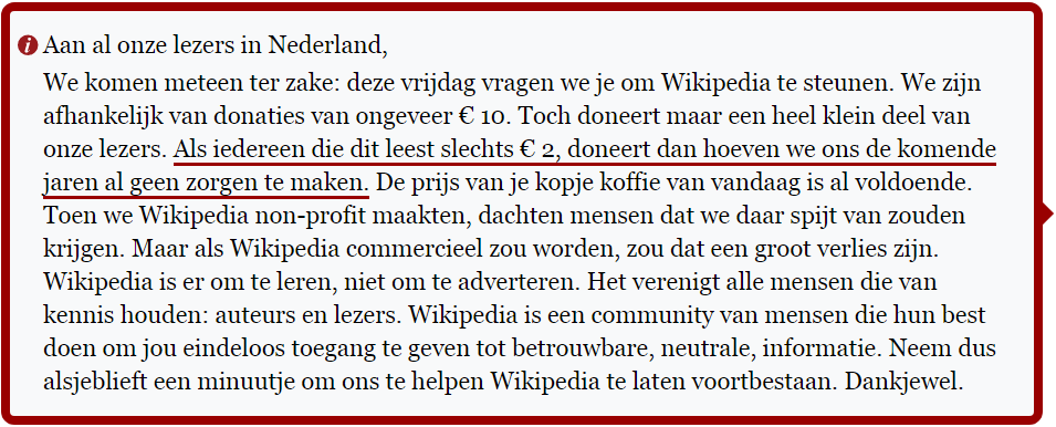 wikipedia negatieve sociale bewijskracht