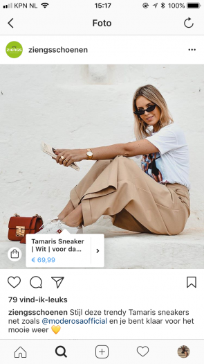product tagging Instagram Ziengs