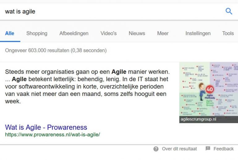 featured snippet