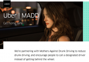 Get home safe uber purpose marketing