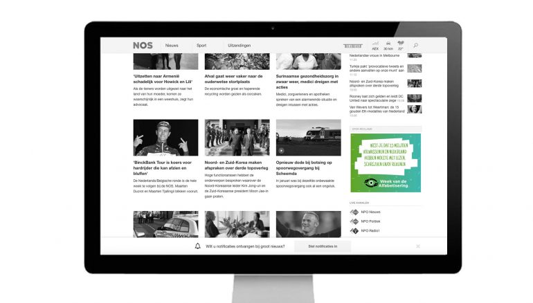 nos stichting lezen & schrijven display