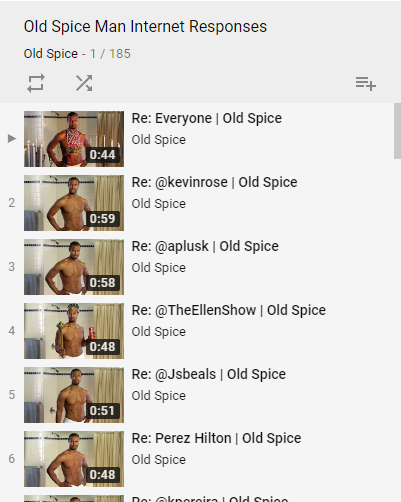 Old Spice responses