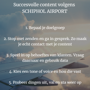 Succesvolle content Schiphol