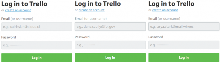 Trello log in