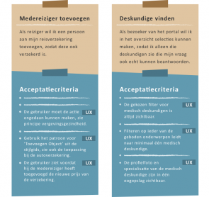 User story en acceptatiecriteria