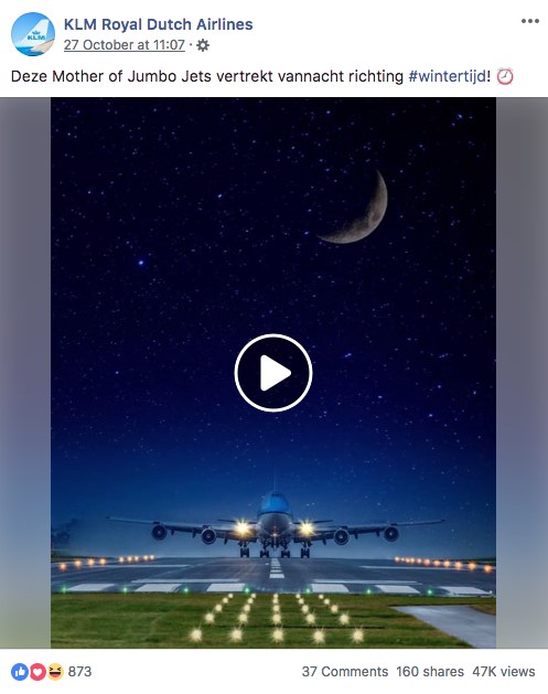 KLM branding