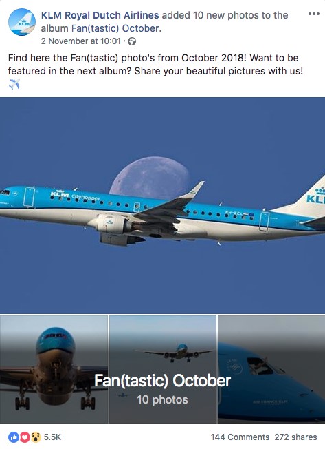 KLM engagement