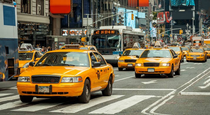 gele taxi's