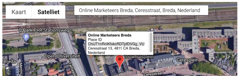 PlaceID van jouw locatie.