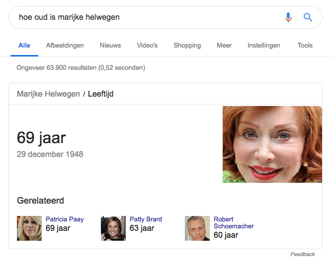 Google publiceert content, zonder de maker te noemen.
