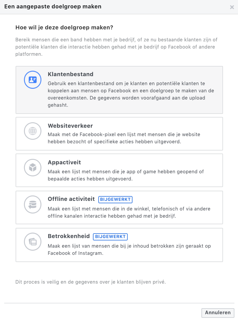 Aangepaste Doelgroep
