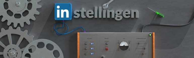 instellingen linkedin