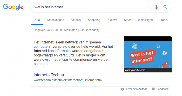 voorbeeld-featured-snippet