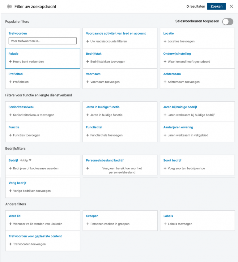 Sales navigator