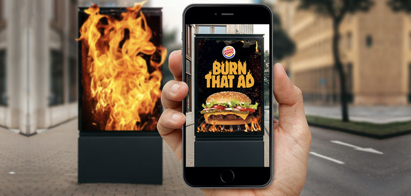 Burger King en augmented reality