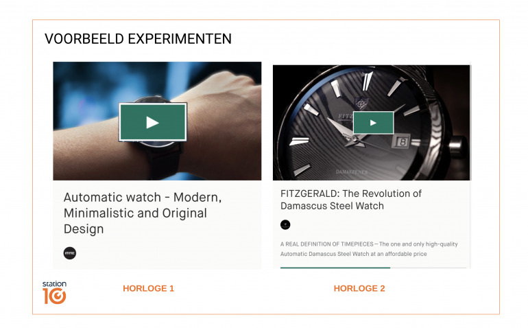 Voorbeeld experimenten