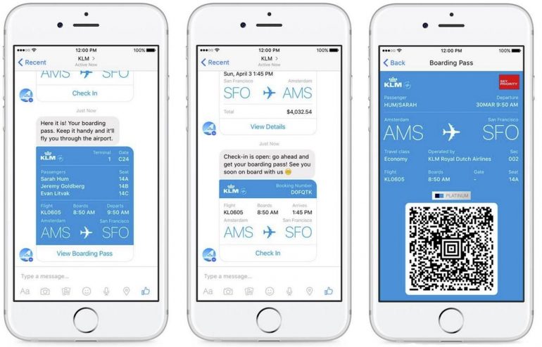 KLM chatbots