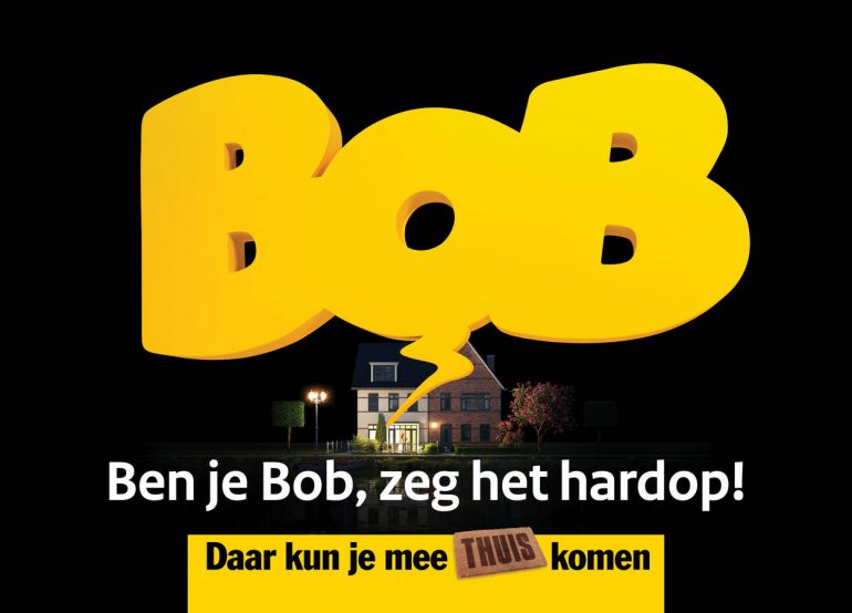 Een reclamebord van een Bob-campagne gebaseerd op neuromarketing.