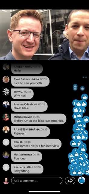 Mobiele versie van LinkedIn Live – Daniel Roth