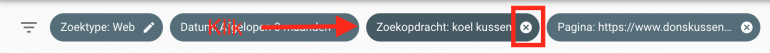 Search console verwijder zoekterm