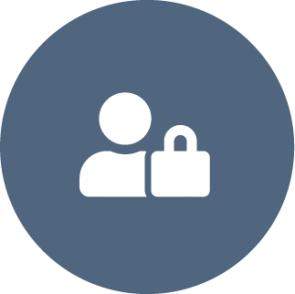 Een icon boven de opsomming met maatregelen voor een privacybewuste organisatie: supporten van privaybewust gedrag.