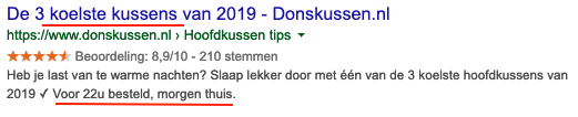 Suggestie voor een betere titel in het zoekresultaat