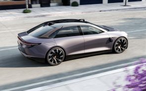 Foto van het K-Byte concept, een auto van Byton.