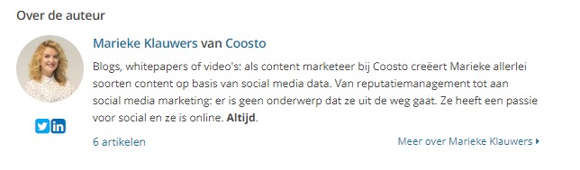 Voorbeeld bio: omschrijf je functie en taken