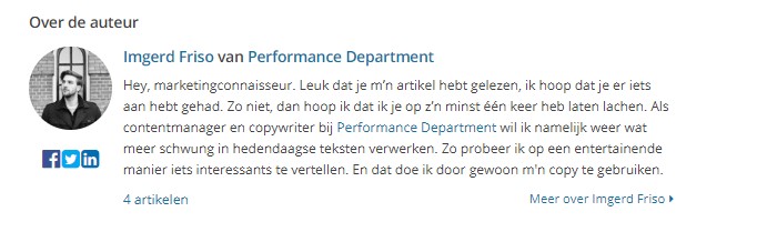 Voorbeeld bio: beschrijf je drijfveren
