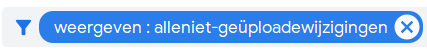 Niet geüploade wijzigingen