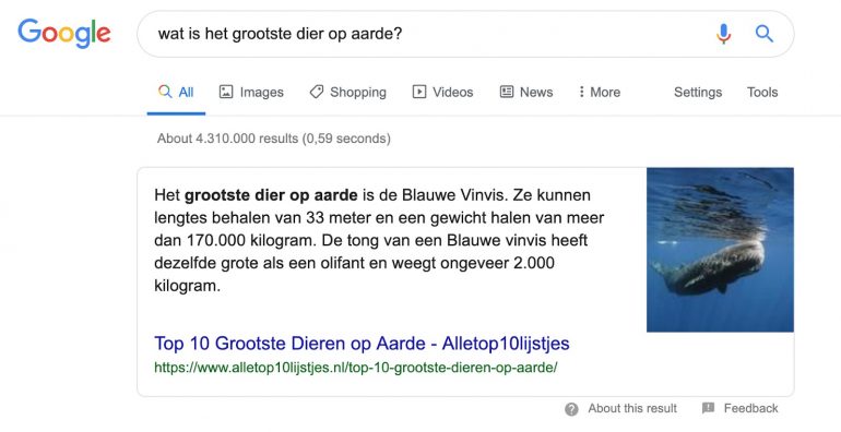 paragraph featured snippet wat is seo