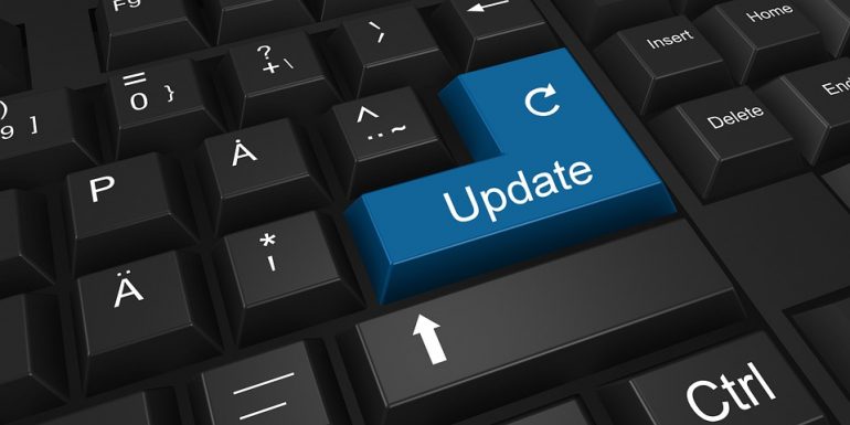 Afbeelding om duidelijk te maken dat updates belangrijk zijn voor informatiebeveiliging.