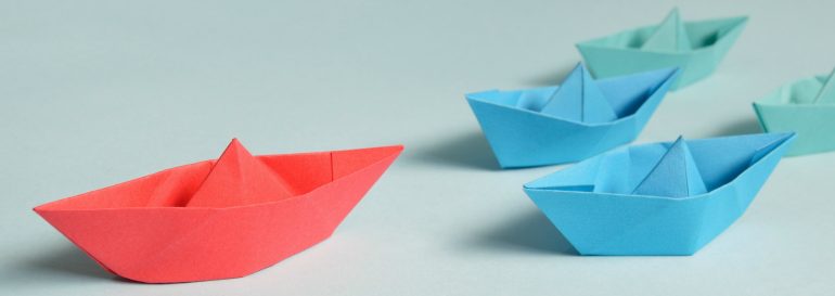 Afbeelding van de leiderschapspositie voor een strategisch narratief.