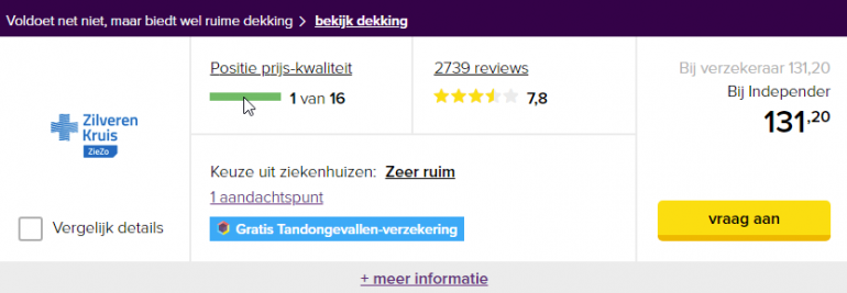 Screenshot vergelijker Independer