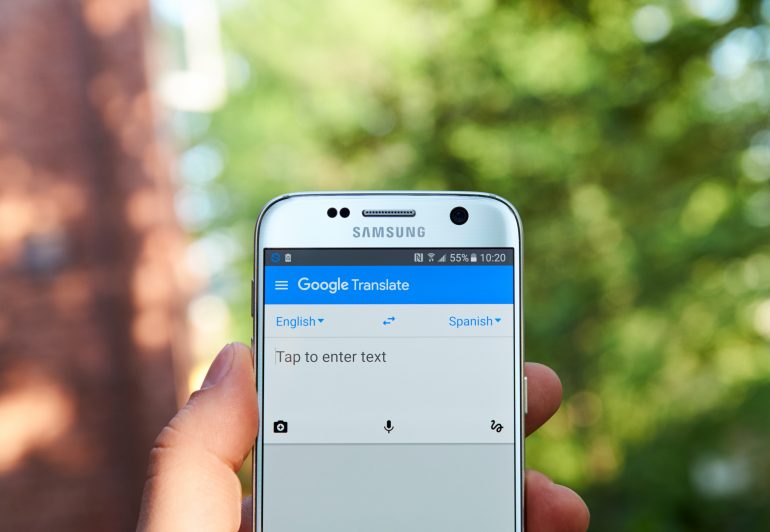 Google Translate machine translation