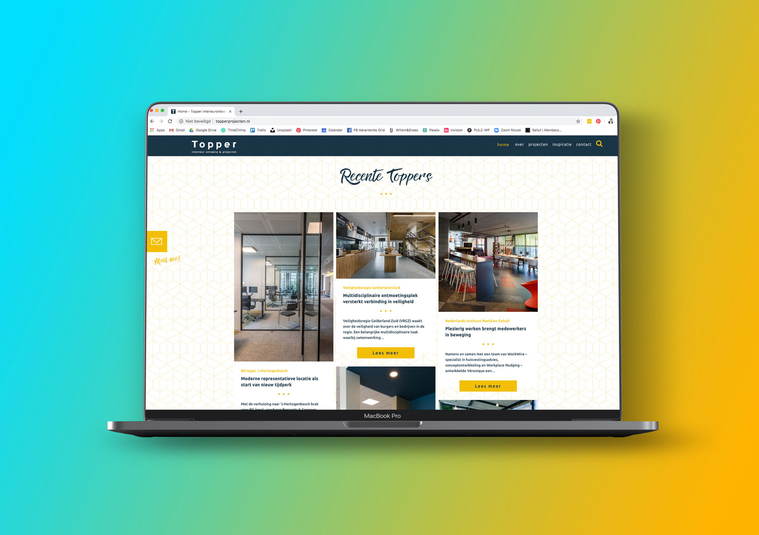 Overtuig website bezoekers met geboekte resultaten zoals een portfolio.