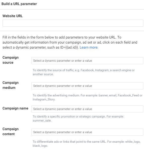 Build a URL parameter