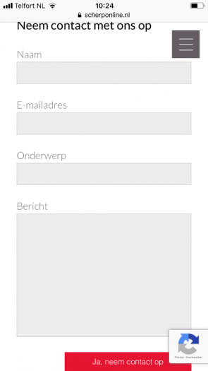 online contactformulier