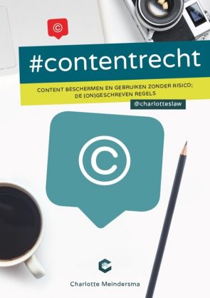 Contentrecht van Charlotte Meindersma, cover van het boek.