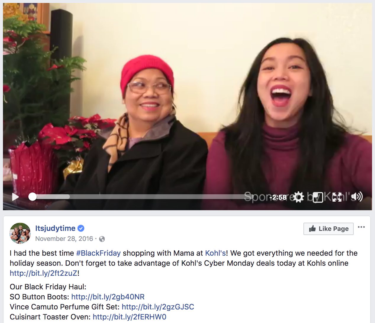 Screenshot influencer ItsJudyTime
