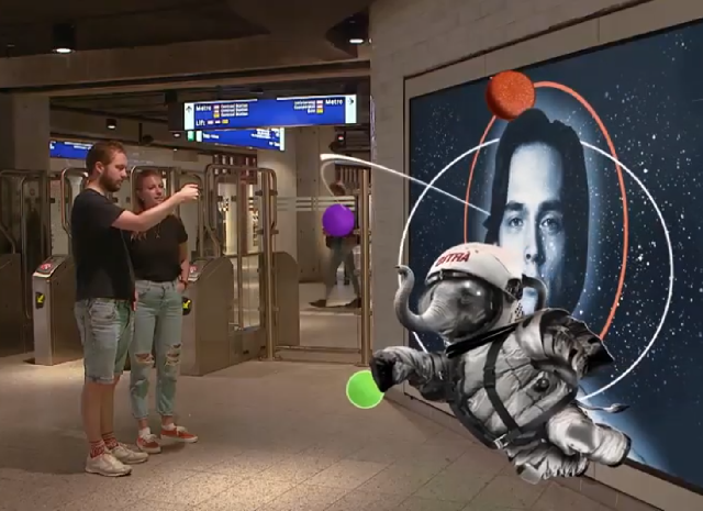 Digitale expositie in metronetwerk tijdens Museumnacht 2019 Amsterdam