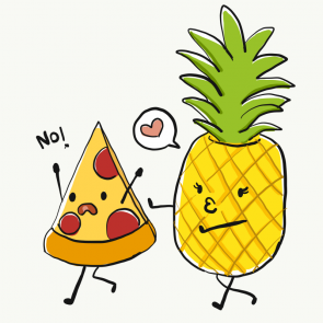 grapje pizza ananas