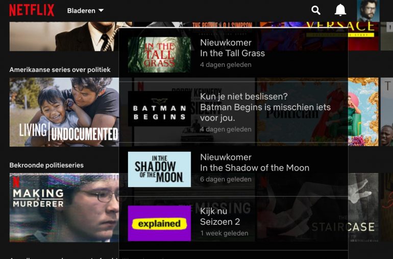 Aanbevelingen op Netflix