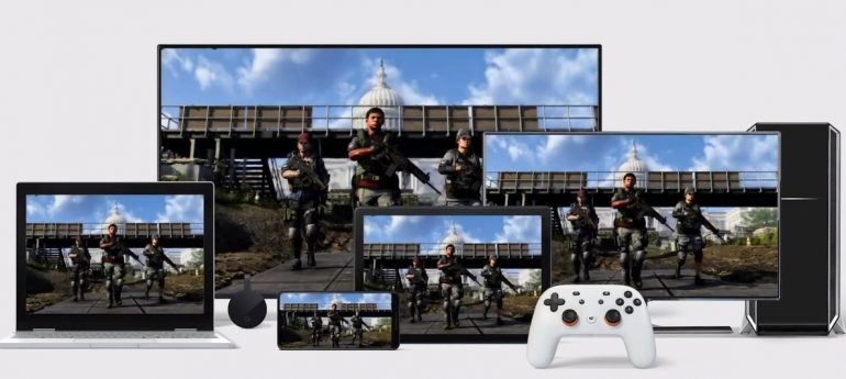 Google Stadia: schermen.